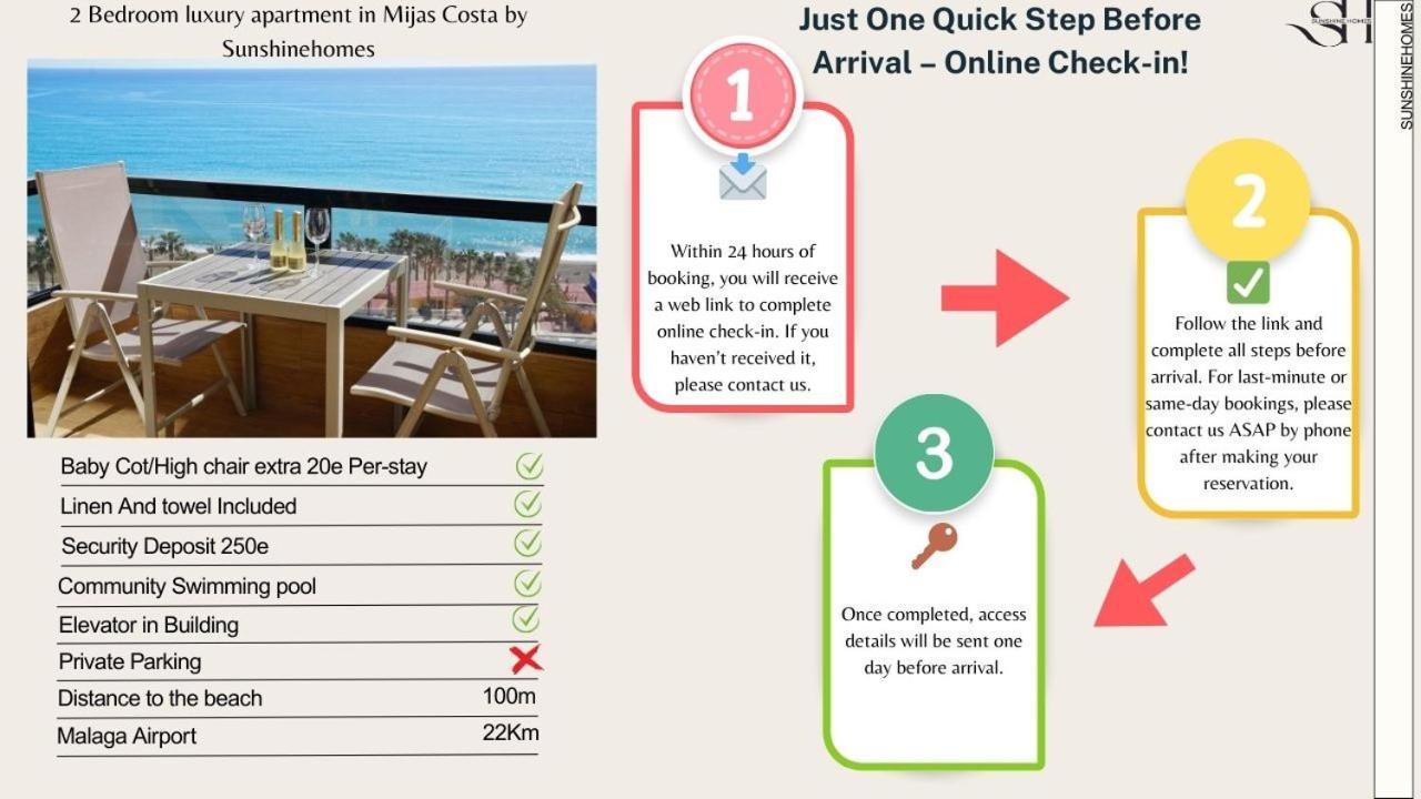 Amazing Views Beachfront Apartment With Swimming Pool ベナルマデナ エクステリア 写真